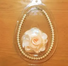 ネックレス　コサージュ