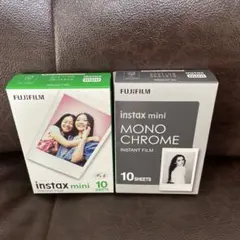 instax mini インスタントフィルム 20枚（モノクロとカラー）