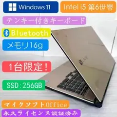 NEC i5 6世帯　ノートパソコン SSD 256GB