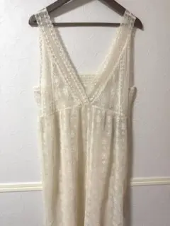 キャミワンピース ロング レース