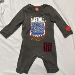 BABYDOLL グレー ロンパース 80cm