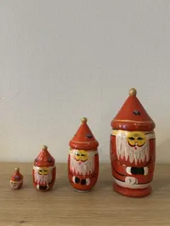 サンタクロース マトリョーシカ ４個セット