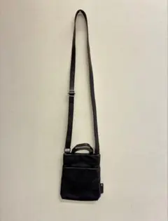 DOUBLES レザー ショルダーバッグ ダークブラウンのサムネイル