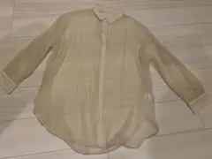 GU アイボリー 長袖シャツ XL