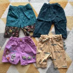 男の子　春夏秋服100 110 短パンツ　4点セット　まとめ売り