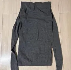 美品✨ZARA オフショルニットトップス S モールグレー