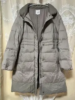 組曲　KUMIKYOKU グレー フード付き ロングダウンジャケット