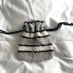 ポーチ ハンドメイド かぎ編み 巾着袋