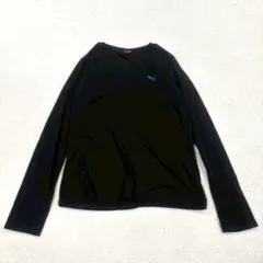 PUMA プーマ 長袖カットソー ブラック 0サイズ （a1