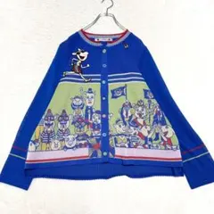 美品✨ アルベロベロ ブタさん刺繍 運動会 カーディガン カラフルボタン 日本製のサムネイル
