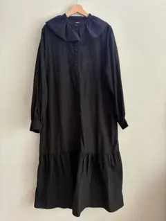 襟付きワンピース ロングワンピース