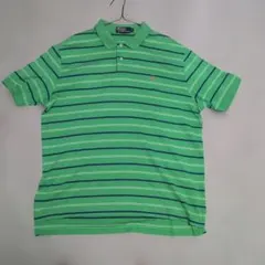 Polo by Ralph Lauren XL 緑 ストライプ半袖 ポロシャツ