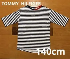 美品 トミーフィルガー5部丈ボーダーTシャツ　140cmのサムネイル