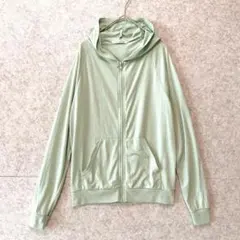 【人気】 神戸レタス ジップアップパーカー M ミントグリーン 薄手 冷房対策