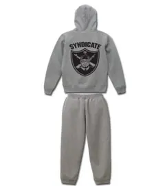 新品未使用★ライムシンジケート★OGジップアップスウェットセットアップ★グレーL