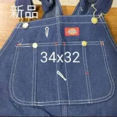 新品 34x32 NB ディッキーズ オーバーオール 83294