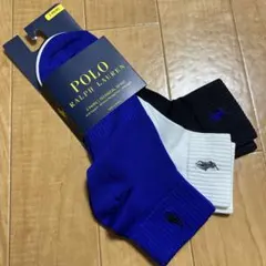 新品未使用♡ラルフローレン　メンズソックス　3足セット　ショート丈