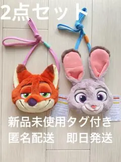 【新品未使用】ニック　ジュディ　お顔型パスケース　ショルダーバッグ　2個セット