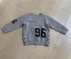 WASK トレーナー　100 グレー　男の子　数字　ワスク