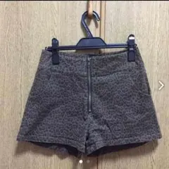 ヒョウ柄 ハイウエスト ショートパンツ Jayro white