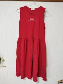 BEBE ノースリーブ 원피스 レッド 赤色