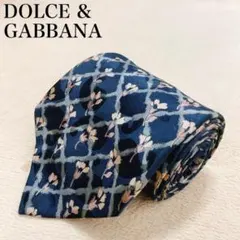 ドルチェ＆ガッバーナ ネクタイ 花柄 総柄 シルク イタリア製 高級感 1-32