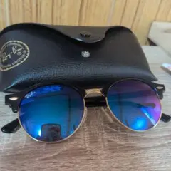 Ray-Ban ラウンドサングラス ブルー
