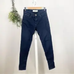 T1362 ザラベーシック　デニム　スキニー　S ストレート　伸縮　スリットのサムネイル