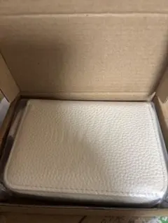 【ホワイト】ミニ財布 二つ折り財布 レディース ミニウォレット 小銭入れ