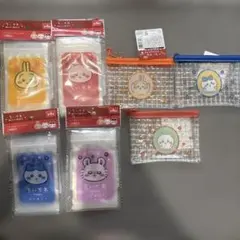 【匿名取引】ちいかわ ジッパー袋 B8 全4種セット　メッシュポーチ3種