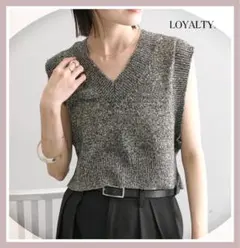 ミスティック♡スパンコールニットベスト♡ヘザー、カスタネ、チコ、ナイスクラップ