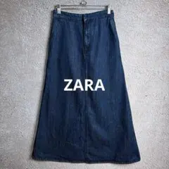 ZARA デニムロングスカート XS