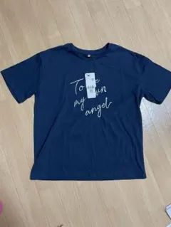 【最終値下げ】タグ付き新品　coca 刺繍　Ｔシャツ　ネイビー　Ｍサイズ