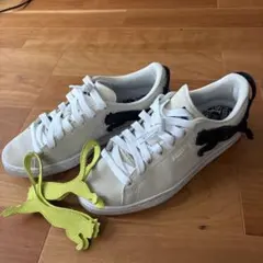PUMA スエードスニーカー ホワイト/ブラック