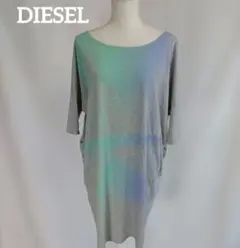DIESEL グラデーションプリント ドルマンチュニック グレー 半袖のサムネイル