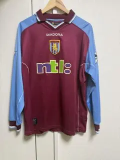 【正規品】ASTON VILLA HOME 2000/2001 GINOLA長袖のサムネイル