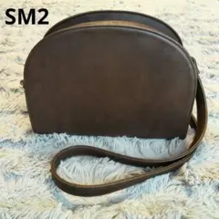 SM2 Samansa Mos2 ブラウン 半円形 ショルダー バッグ