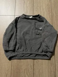 Disney Mickey チャコールグレー　トレーナー