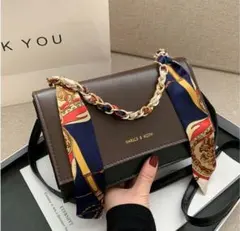 新品未使用　ショルダーバッグ　ハンドバッグ　2way ブラックブラウンu