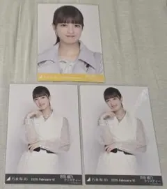 乃木坂46　吉田綾乃クリスティー　生写真　パステルコート　モノトーンのサムネイル