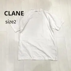 クラネ CLANE ロゴ刺繍 モックネック tシャツ 2 アイボリーのサムネイル