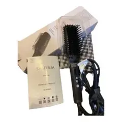 SALONIA サロニア ストレートヒートブラシ スリム ネイビー