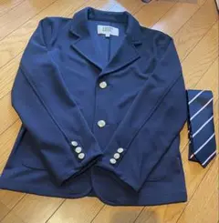 ネイビー フォーマルジャケット ネクタイ付き 150cm 入学式 卒業式