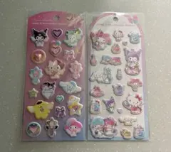 【正規品】2点セット ジュエルマシュマロステッカー サンリオ