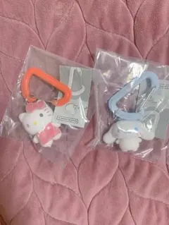 サンリオキャラクターズ カラフルカラビナマスコットチャーム キティ、シナモロール
