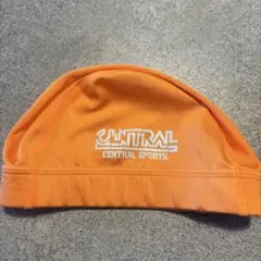 CENTRAL SPORTS 水泳帽 オレンジ Mサイズ