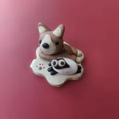 ハンドメイド*パグちゃんの金魚すくい・夏祭り・オブジェ・置物 - メルカリ