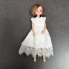 G242リカちゃんのワンピース　ハンドメイド　22㌢、27㌢ドール服のサムネイル