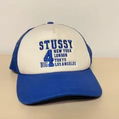 STUSSY BIG4 メッシュキャップ ブルーのサムネイル