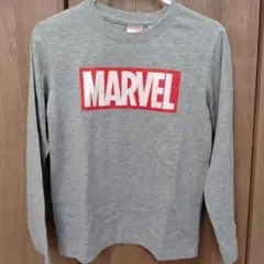 MARVEL ロゴ グレー 長袖カットソー 140